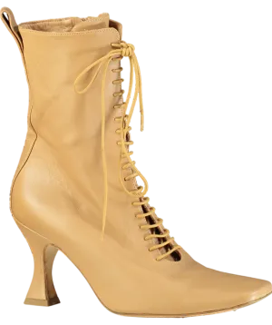 Miista London Brown Yana Leather Ankle Boots UK 8 EU 41 👠