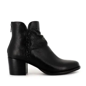 MILLIE - BLACK BLACK LEATHER