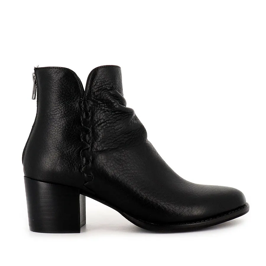 MILLIE - BLACK BLACK LEATHER