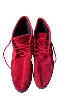 Nevada Red Suede Ankle Boots