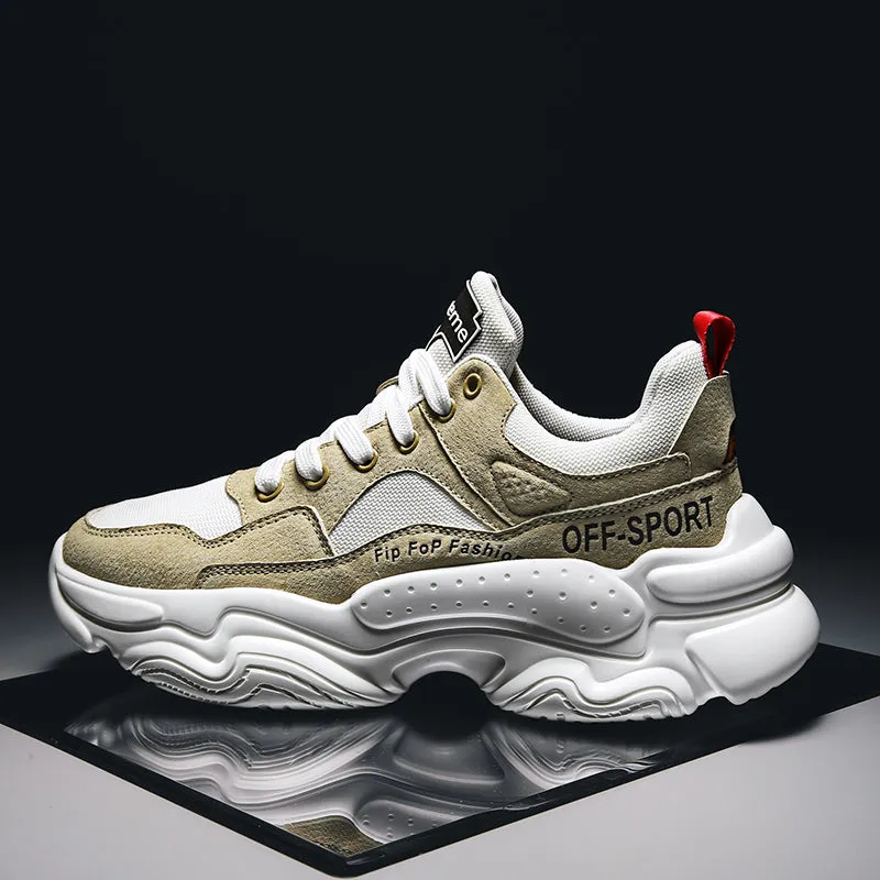 New Luxury 2020 Young Casual Footwear For Men Black Man Casual Sneakers  Lace Up Sneakers For Mens Thick Bottom Boy Casual Shoes