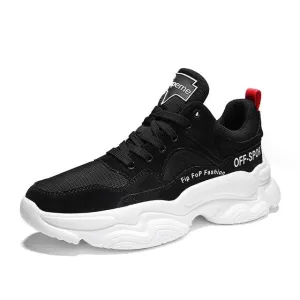 New Luxury 2020 Young Casual Footwear For Men Black Man Casual Sneakers  Lace Up Sneakers For Mens Thick Bottom Boy Casual Shoes