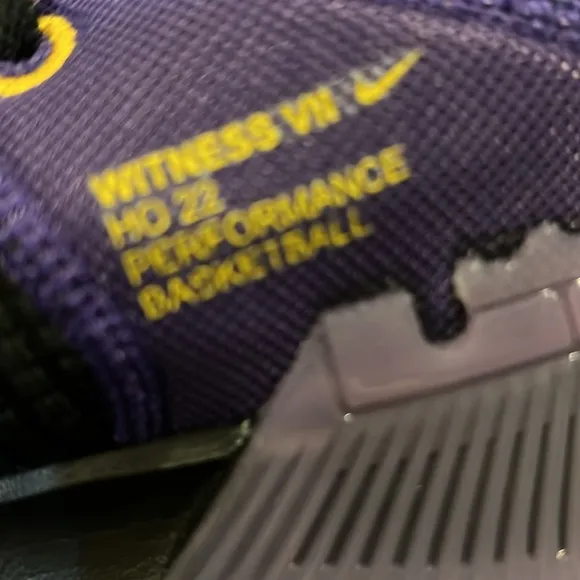 NEW - Nike LeBron Witness 7 - Black/Purple/Gold - Men’s 11. No box Never worn
