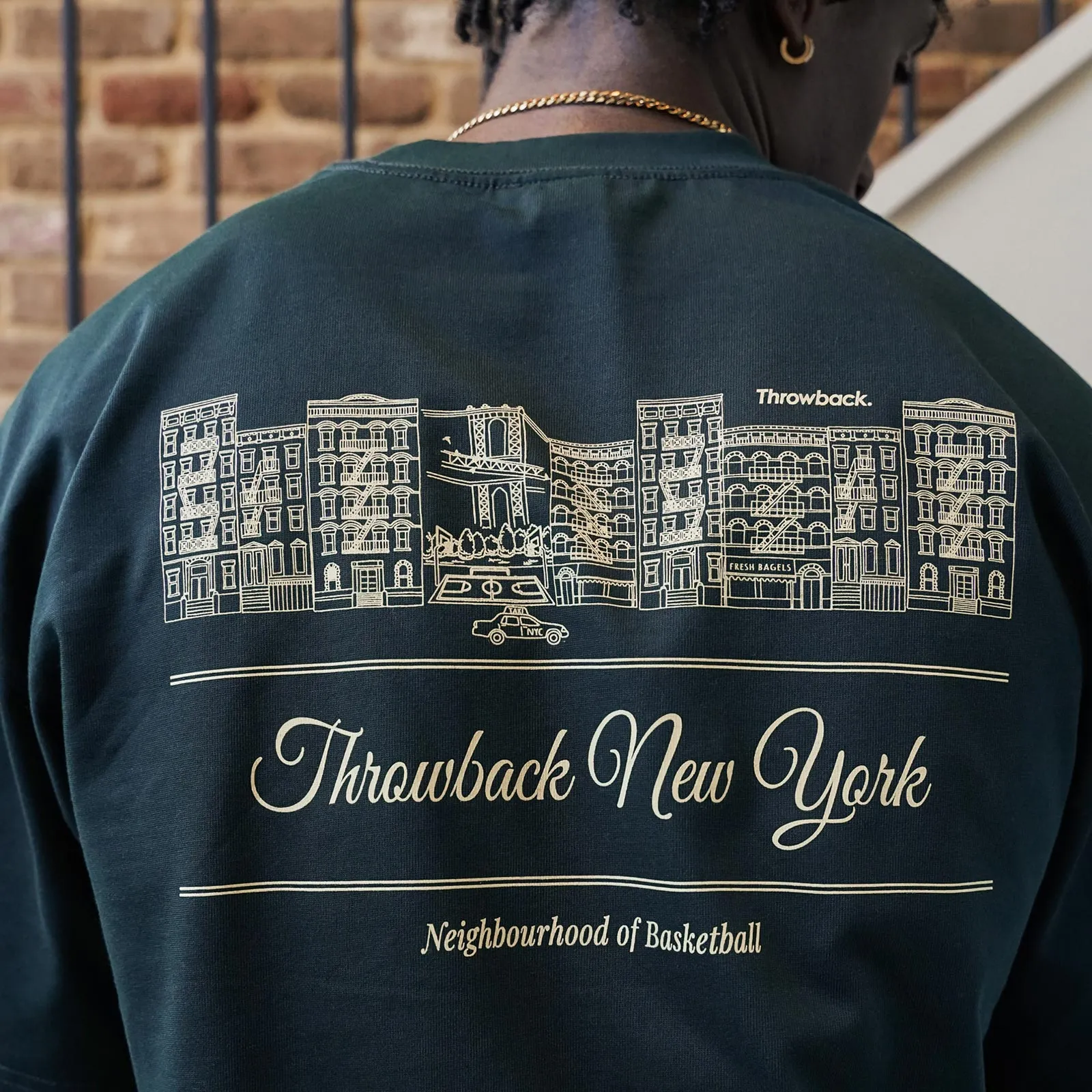 NYC Neighbourhood of Basketball Tee - Racing