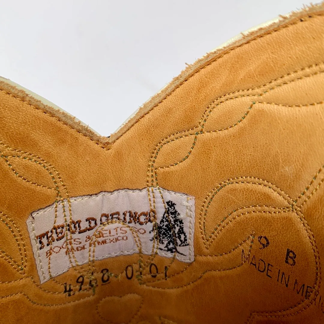 OLD GRINGO Vintage Angel Black Blue Leather Short Peewee Cowgirl Cowboy Western Boots