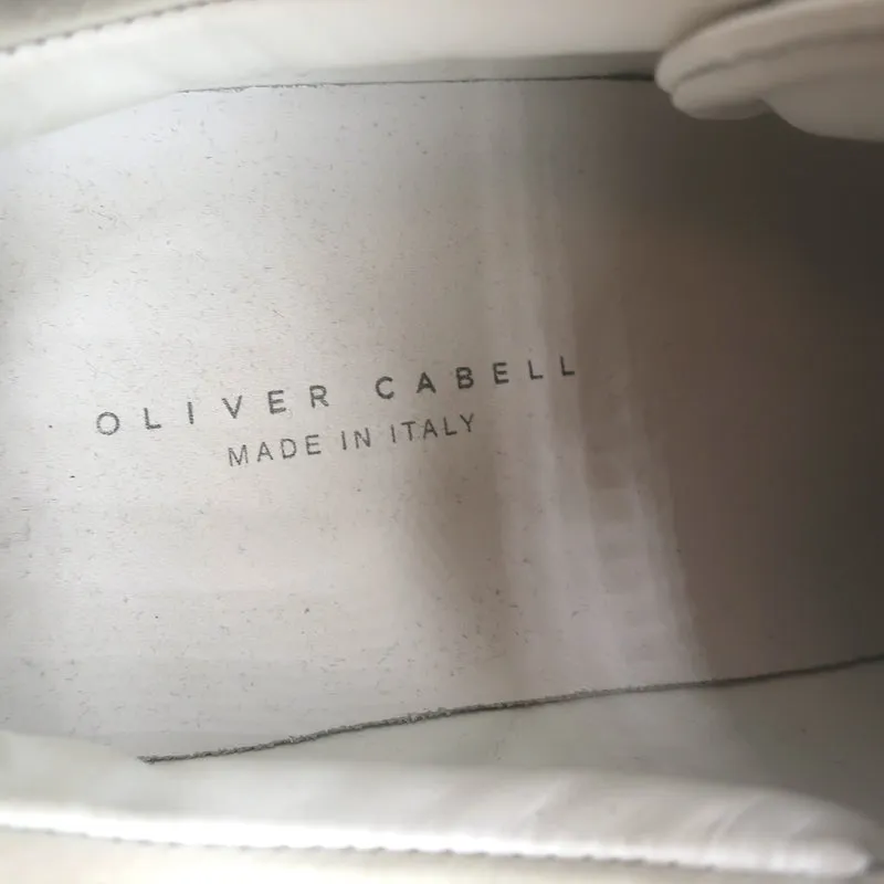 Oliver Cabell Low 1 Sneakers White Distressed Leather Size 41