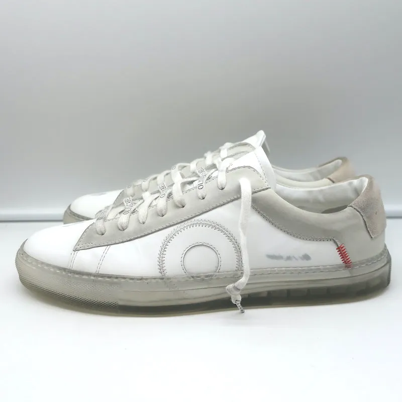 Oliver Cabell Low 1 Sneakers White Distressed Leather Size 41