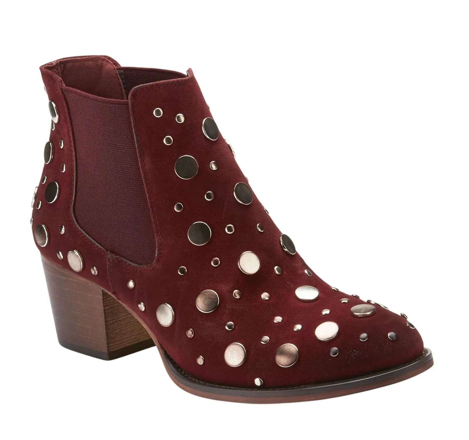 Olivia Miller Ward Women's Ankle Booties Boots WARDBURGUNDY Burgundy Red 6M