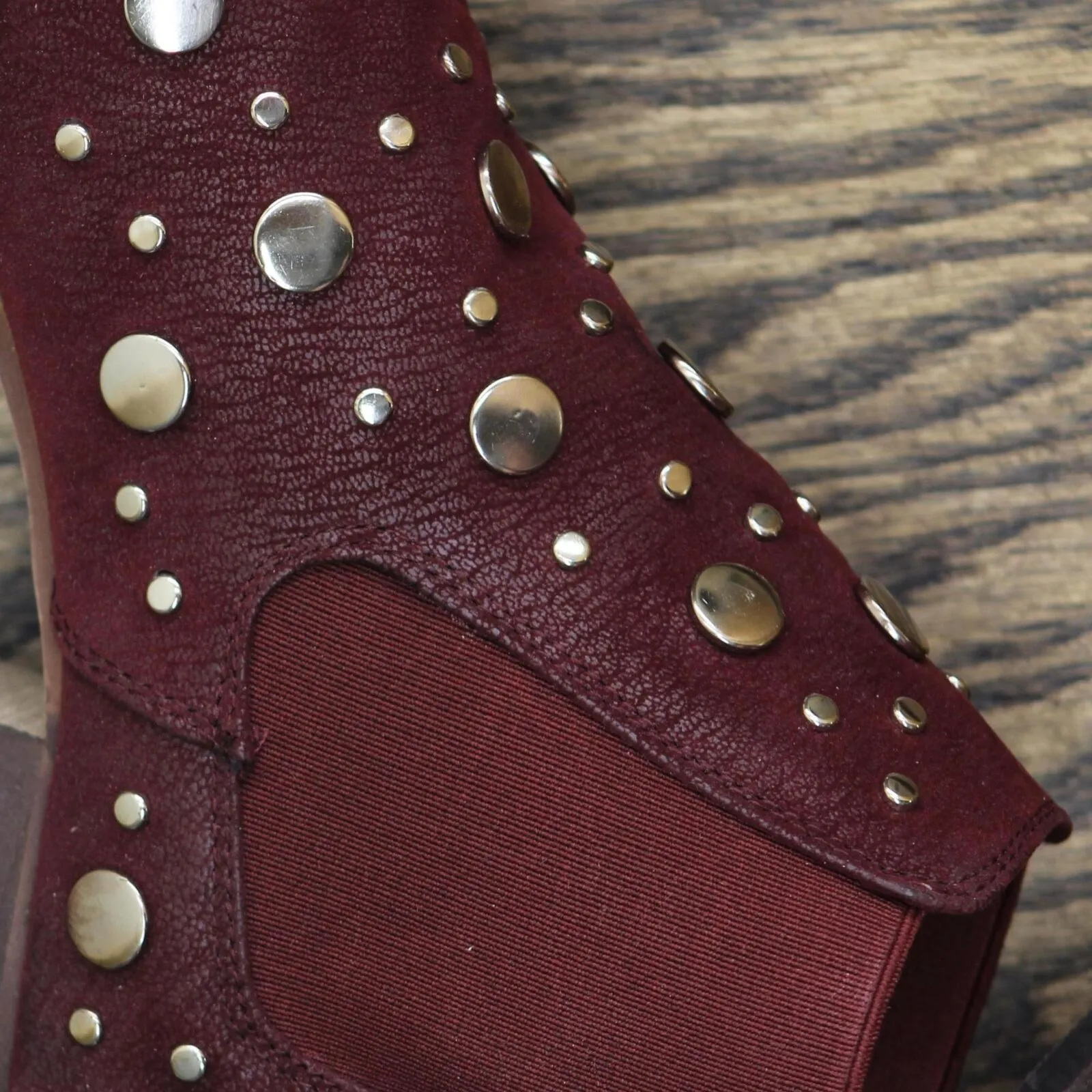 Olivia Miller Ward Women's Ankle Booties Boots WARDBURGUNDY Burgundy Red 6M