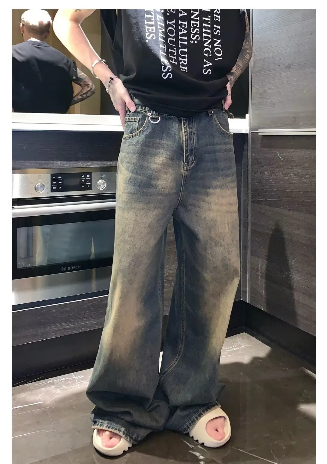 Oversize jeans-D130 | Inspanda