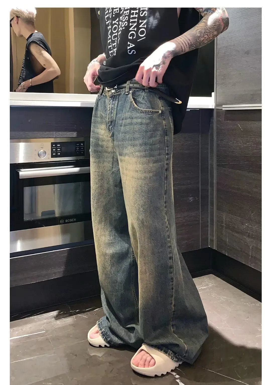 Oversize jeans-D130 | Inspanda