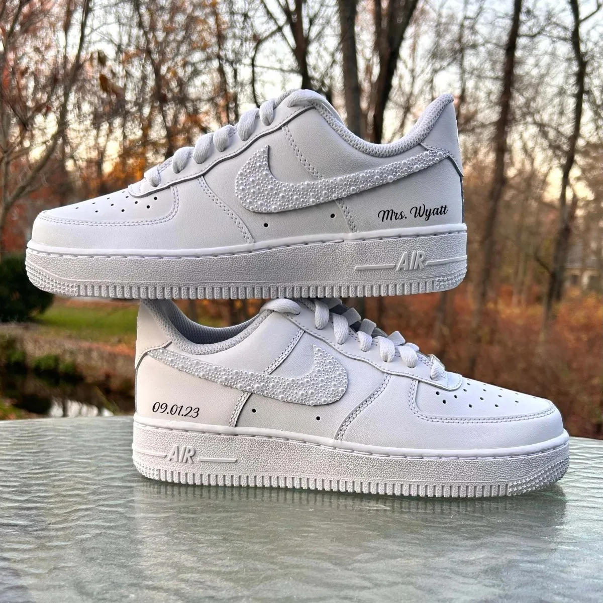 Pearl Swoosh Nike AF1 (Kids)