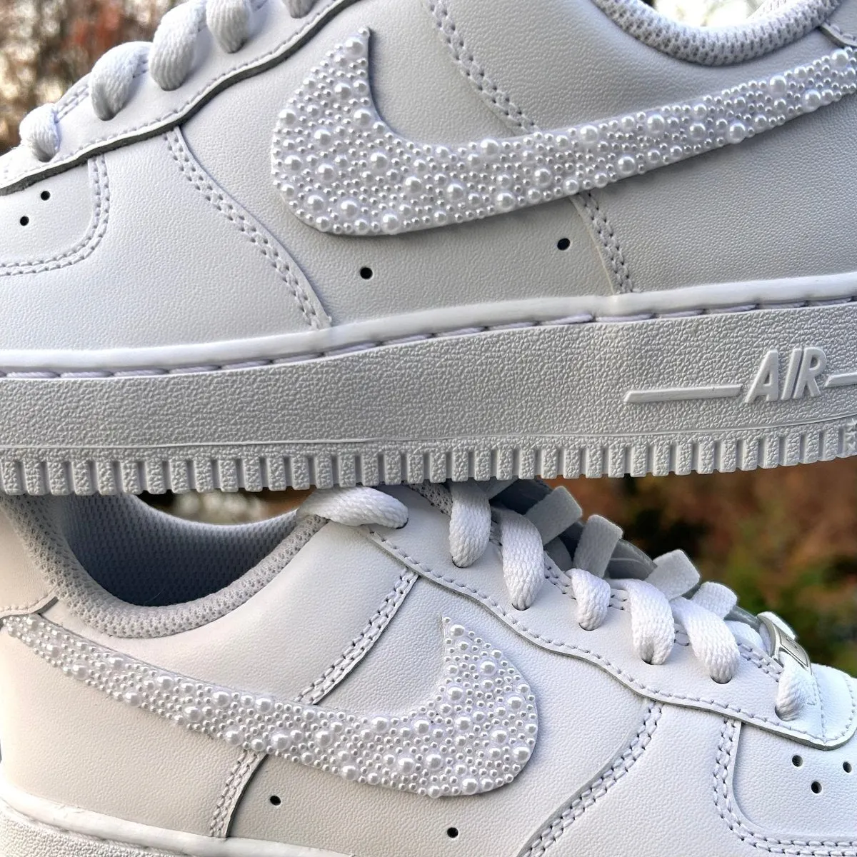 Pearl Swoosh Nike AF1 (Kids)