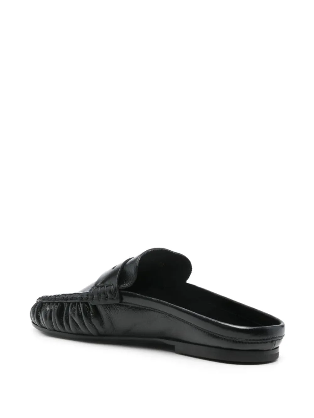 Peg leather loafers