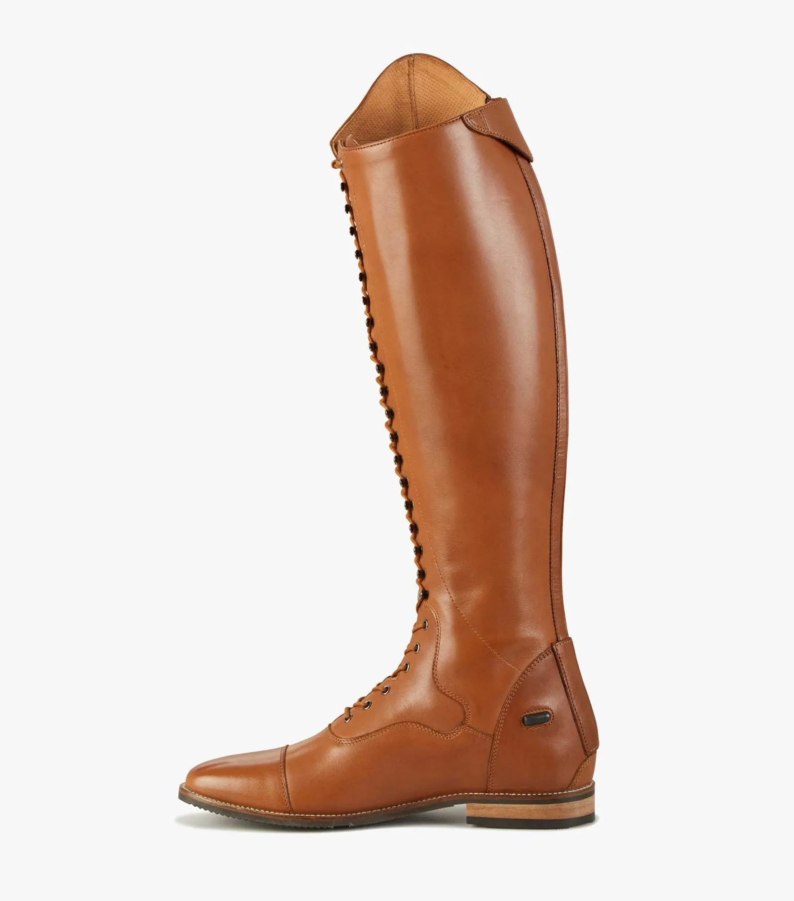 PEI Maurizia Lace-up Tall Riding Boots (Tan)