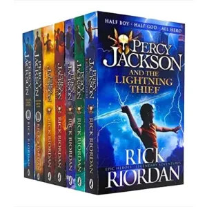 Percy Jackson Collection 7 Books Set By Rick Riordan (Greek Gods,Heros,Thief)