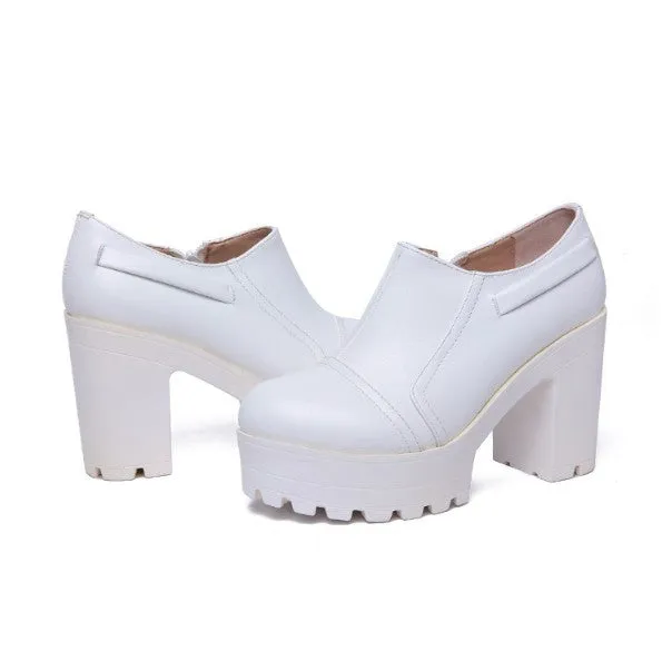 Petite Size Chunky Heeled Booties AP140