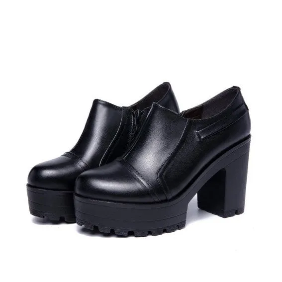 Petite Size Chunky Heeled Booties AP140