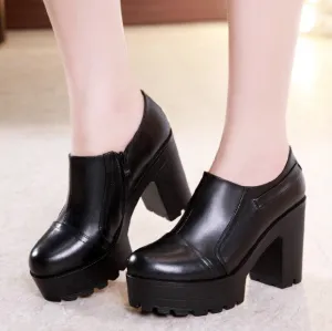 Petite Size Chunky Heeled Booties AP140