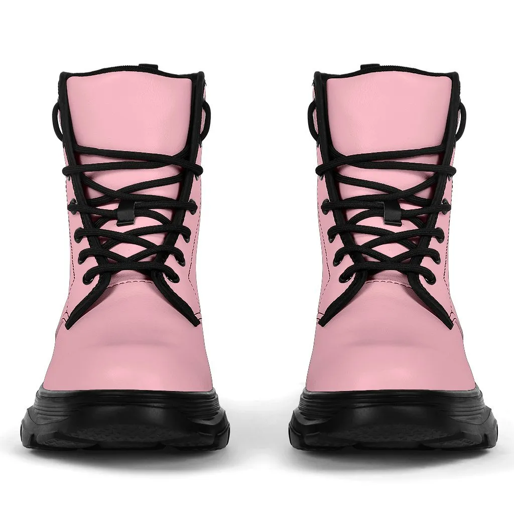 Pink Chunky Boots