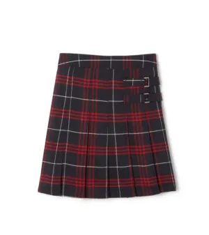 Plaid Two-Tab Skort {Navy/Red}