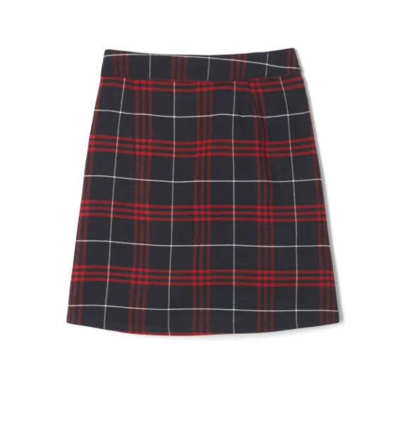 Plaid Two-Tab Skort {Navy/Red}