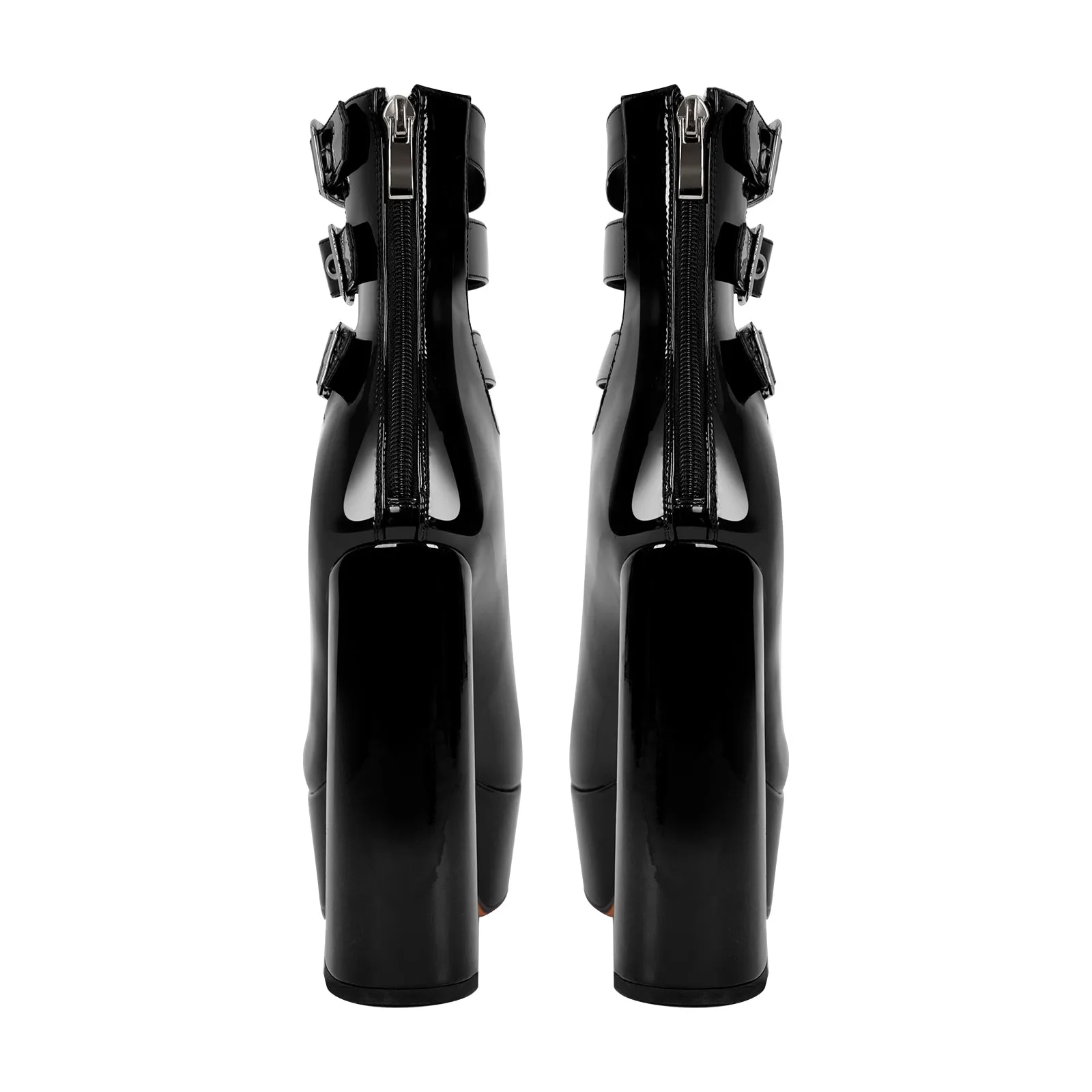 Platform Ankle Straps High Heel Boots