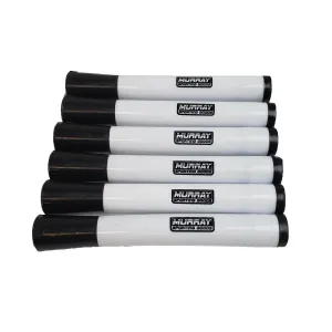 Premium Clipboard 6-Pack Dry Erase Replacement Markers