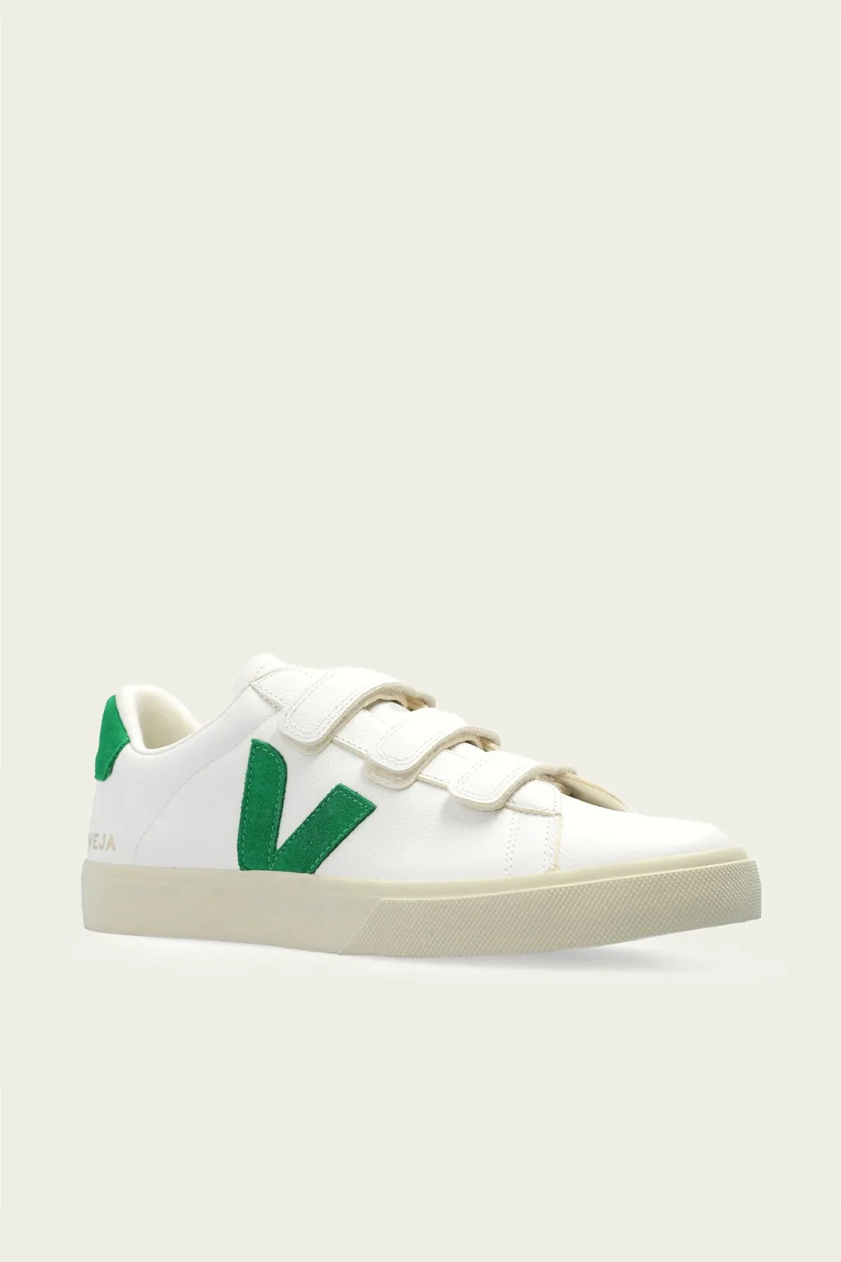 Recife Chromefree Leather Men Sneaker in White Emeraude