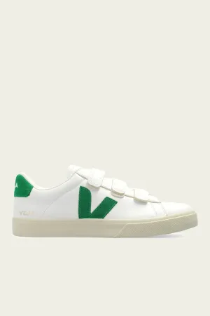 Recife Chromefree Leather Men Sneaker in White Emeraude