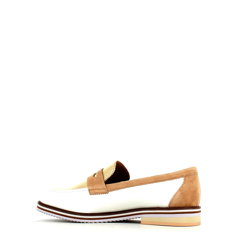 Regarde Le Ciel Dalma Loafer White/Gold