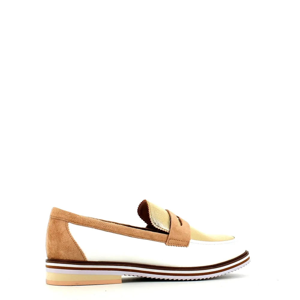 Regarde Le Ciel Dalma Loafer White/Gold