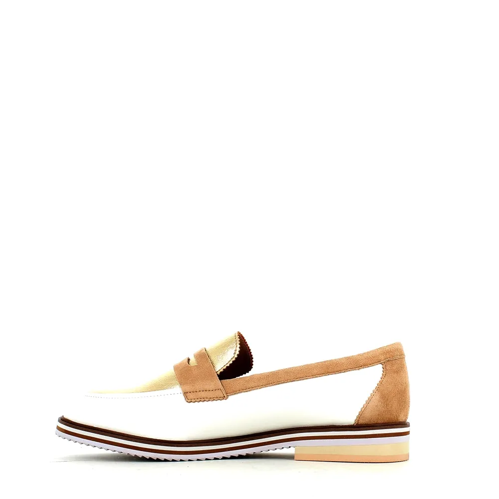 Regarde Le Ciel Dalma Loafer White/Gold