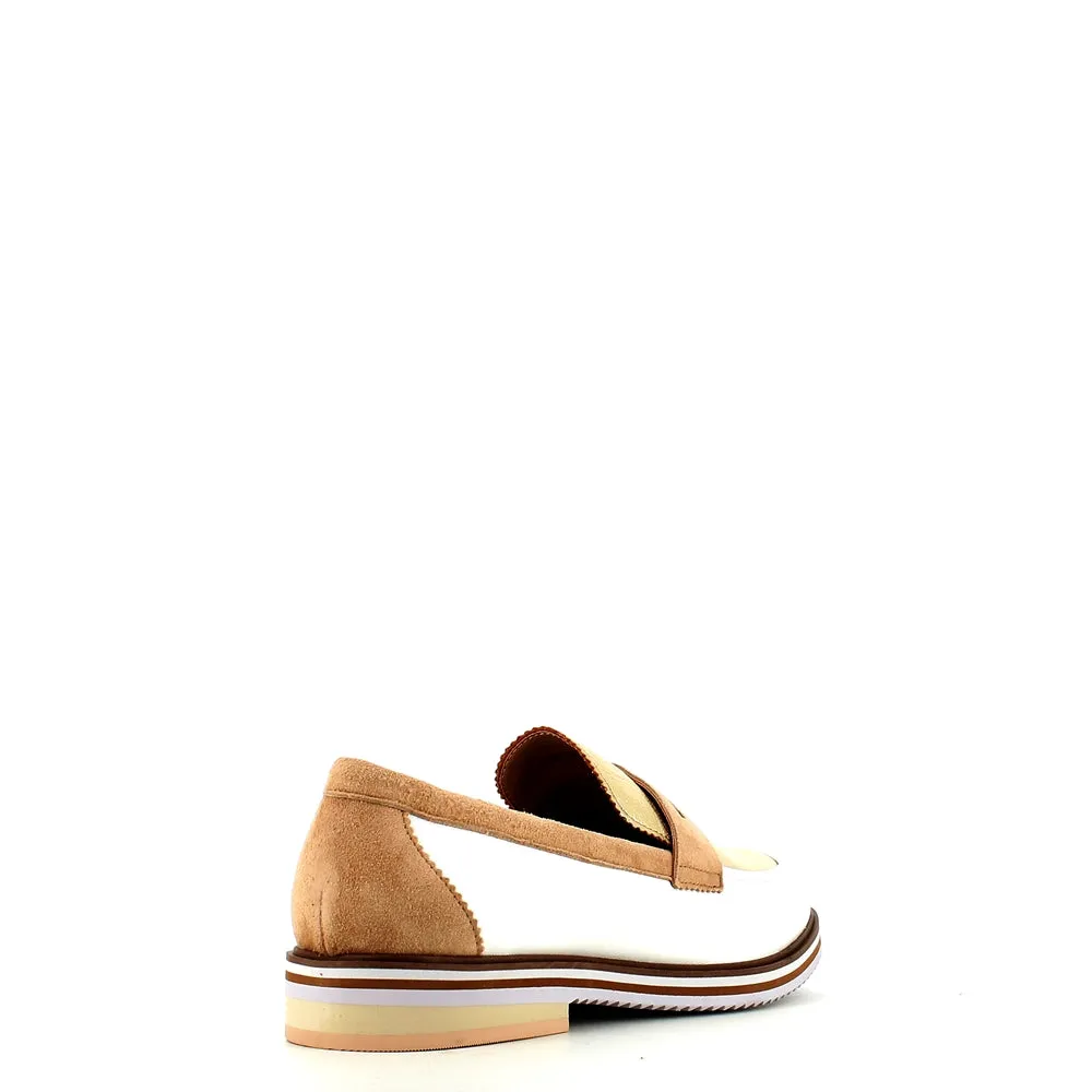 Regarde Le Ciel Dalma Loafer White/Gold