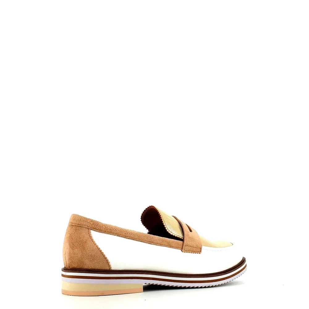 Regarde Le Ciel Dalma Loafer White/Gold