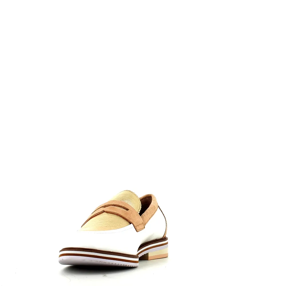Regarde Le Ciel Dalma Loafer White/Gold