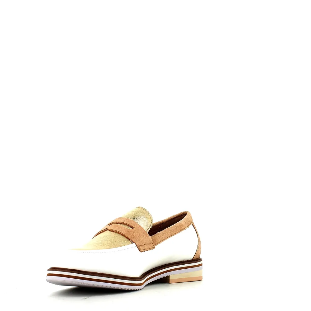 Regarde Le Ciel Dalma Loafer White/Gold