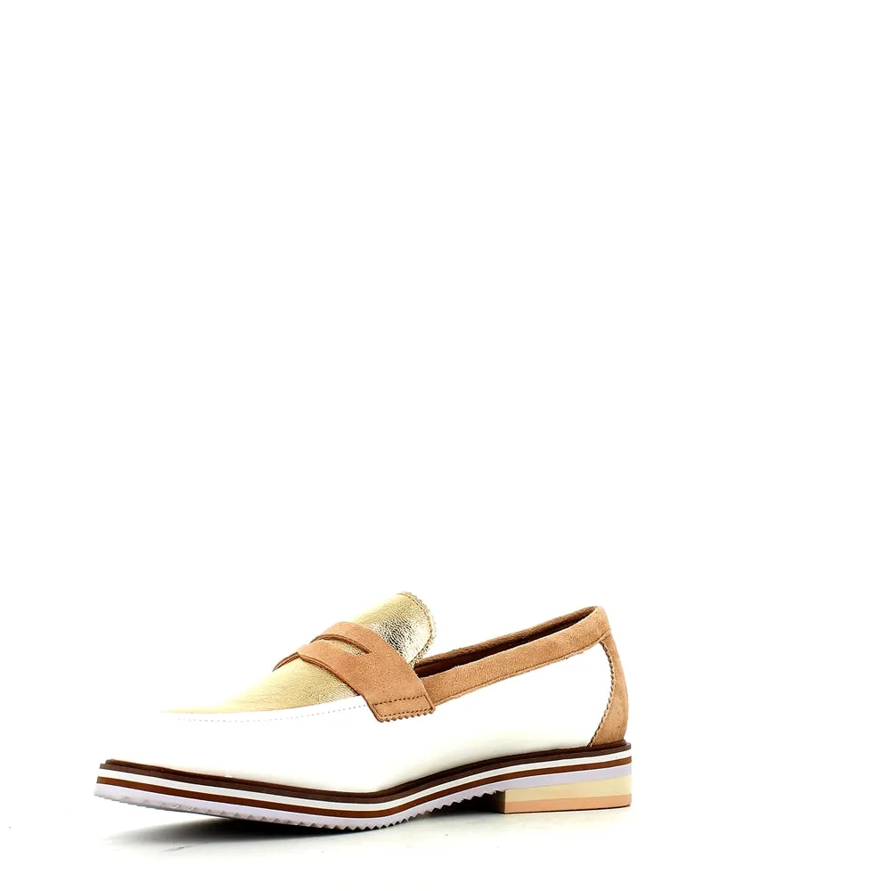 Regarde Le Ciel Dalma Loafer White/Gold
