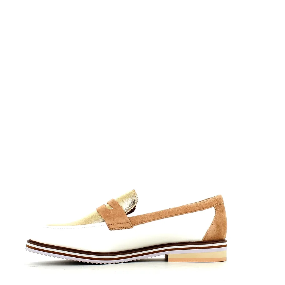 Regarde Le Ciel Dalma Loafer White/Gold