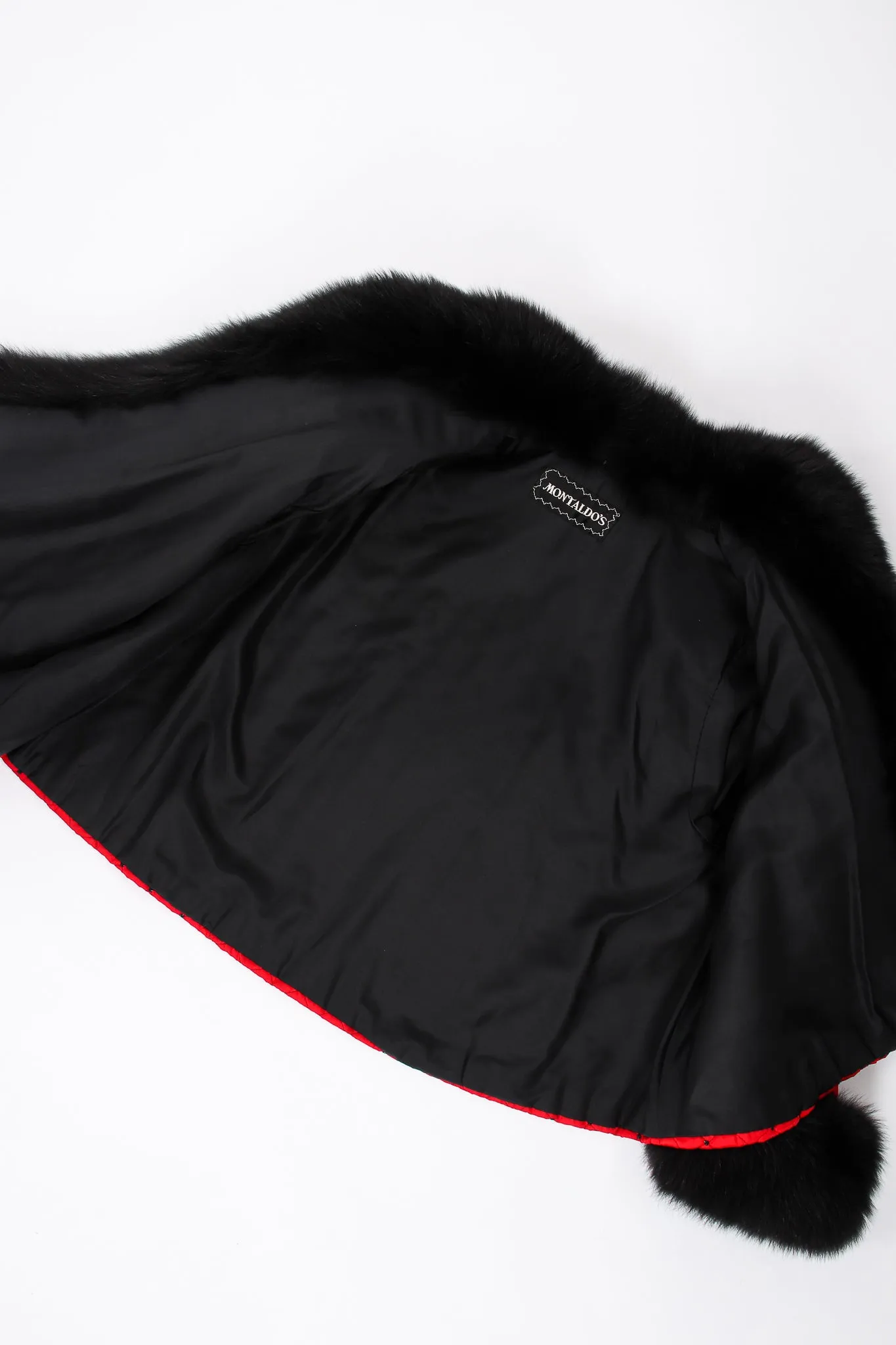 Rhinestone Quilted Fur Swing Jacket