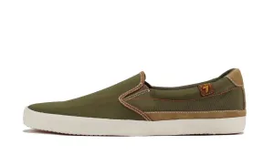 Seven for All Mankind Cal Army Green Slip on Sneaker ARMY GREEN