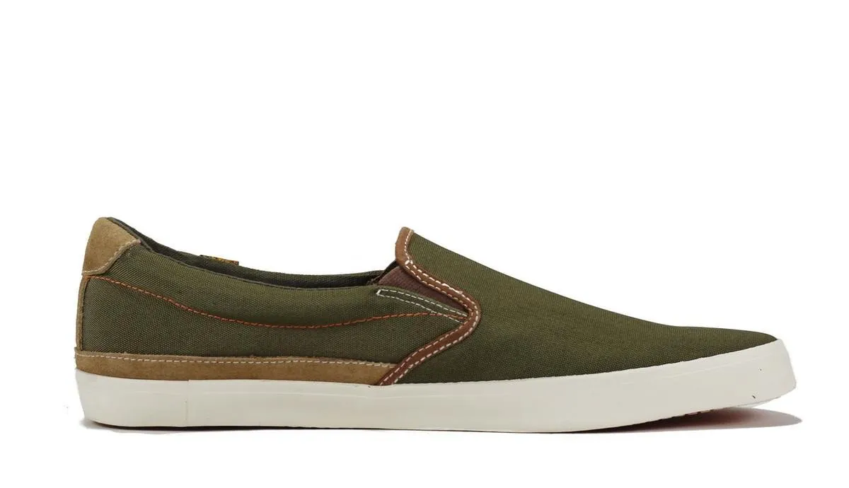 Seven for All Mankind Cal Army Green Slip on Sneaker ARMY GREEN