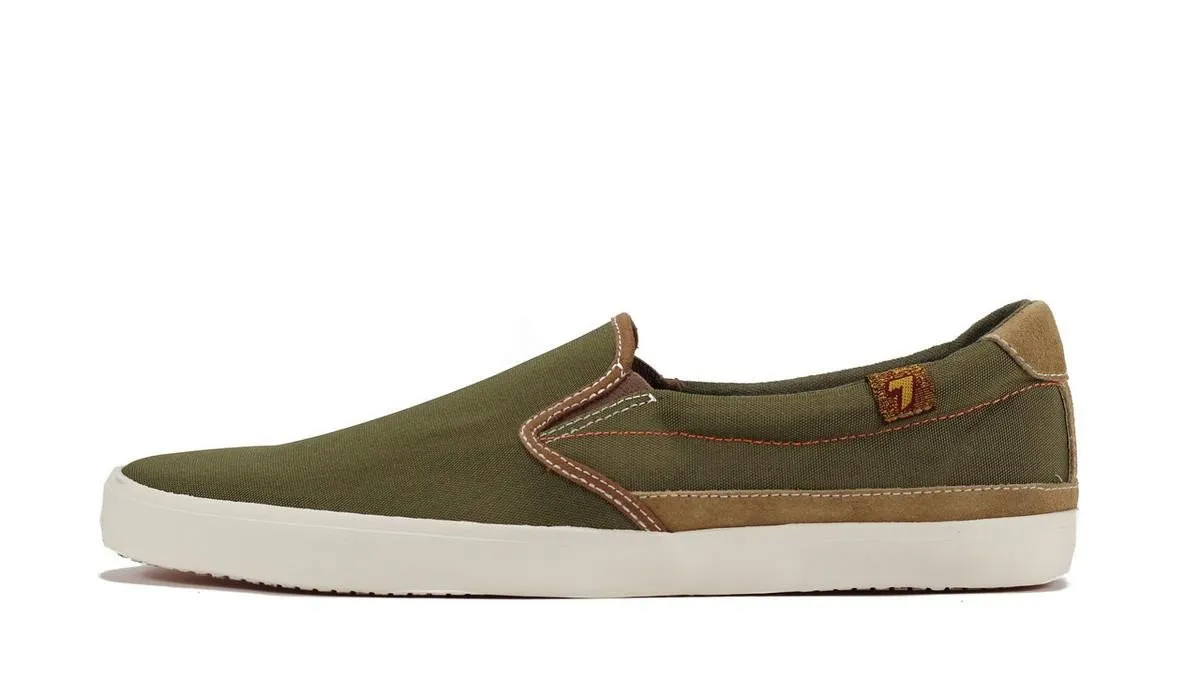 Seven for All Mankind Cal Army Green Slip on Sneaker ARMY GREEN