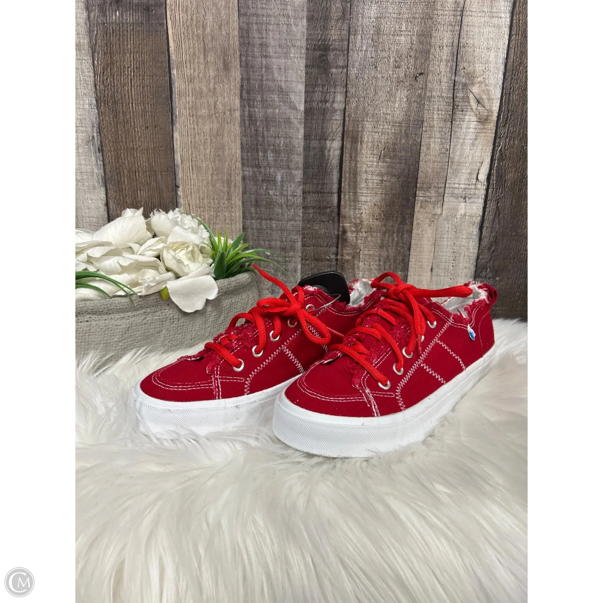 Shoes Sneakers By Cme In Red, Size: 8
