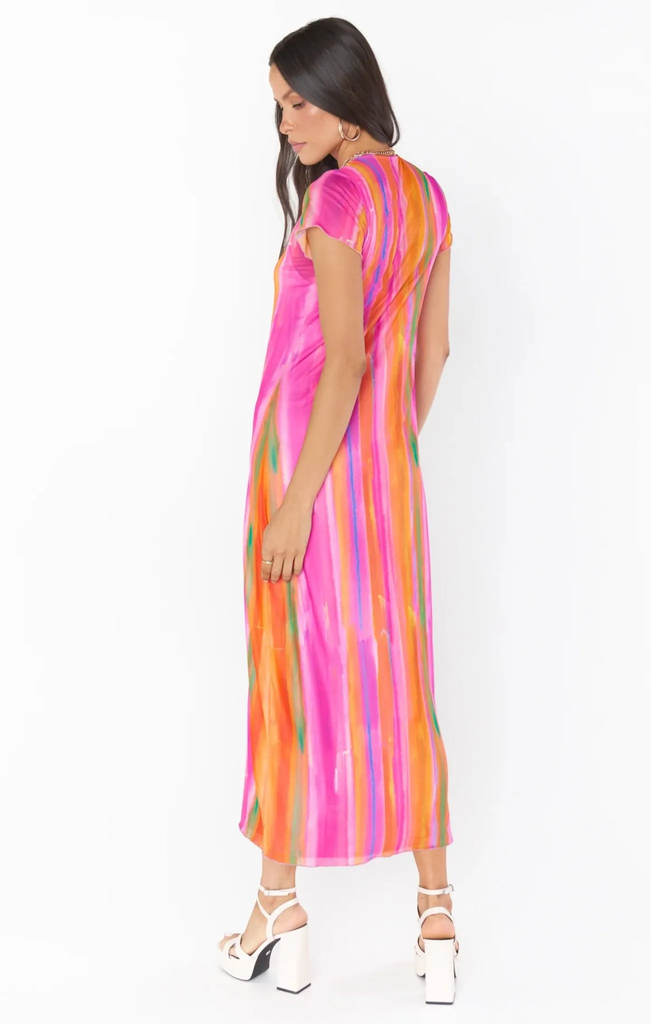 Show Me Your Mumu Molly Rainbow Midi Dress