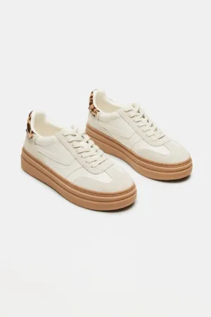Steve Madden Dodge Sneakers for Women in Bone | DODGE-BONE
