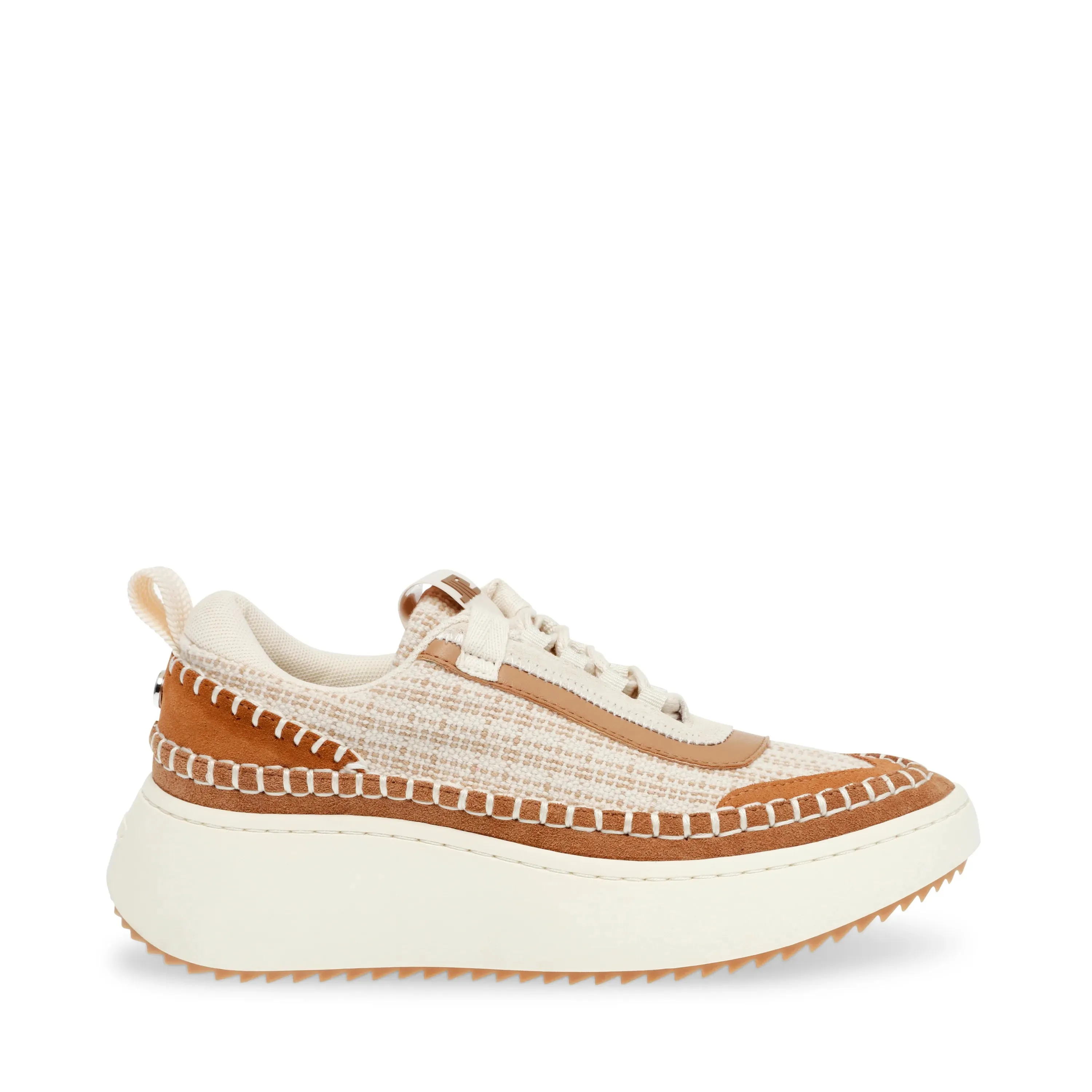 Steve Madden Doubletake sneaker i krem og kamel