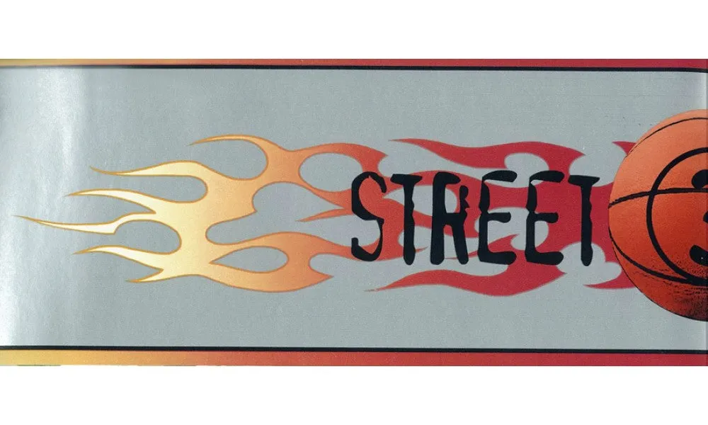 Street Ball Logo BZ9420 Wallpaper Border