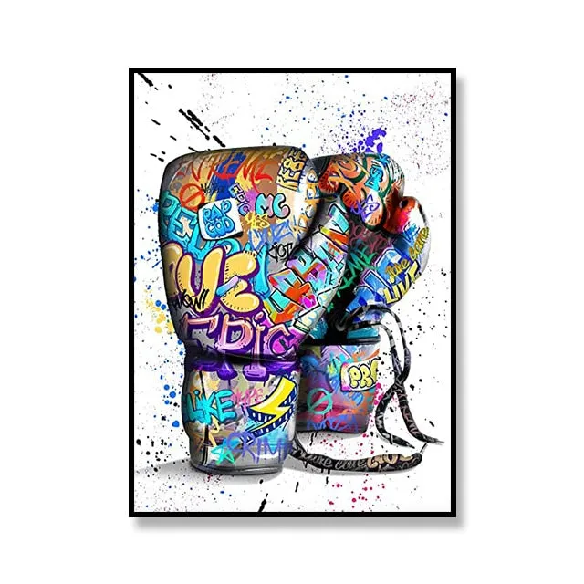 Street Graffiti Canvas Art Print Perfume Bottle Basketball Soccer Decoration Painting Living Room Art Poster for Home Wall Decor