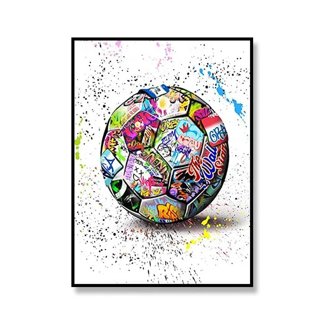 Street Graffiti Canvas Art Print Perfume Bottle Basketball Soccer Decoration Painting Living Room Art Poster for Home Wall Decor
